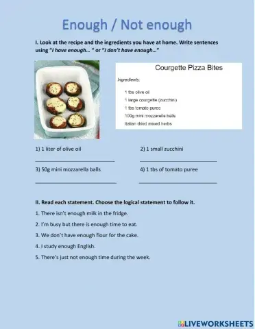 Recipe - practice enough