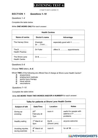 Cam 9, test 4, section 1