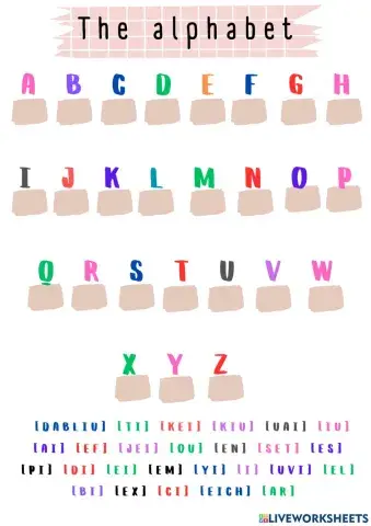 The alphabet