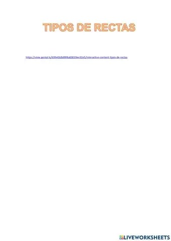 Tipos de rectas para tercero de primaria di