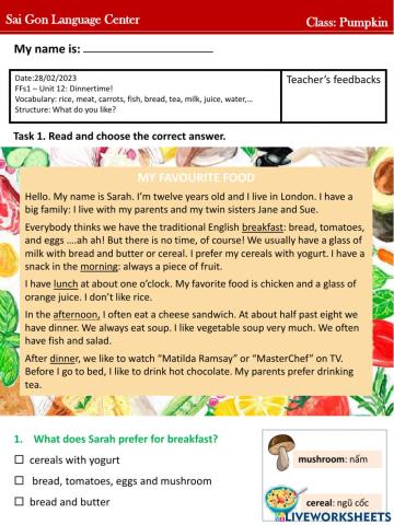 Pumpkin FFs1 - Unit 12 (28.02)