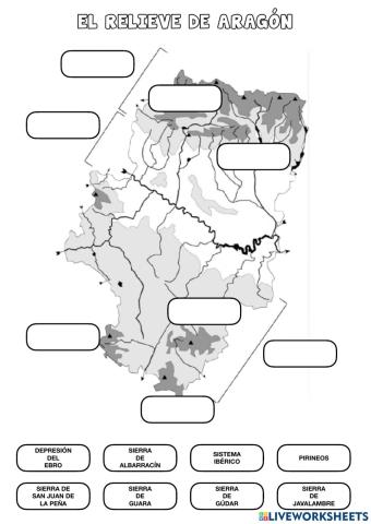 El relieve de Aragón