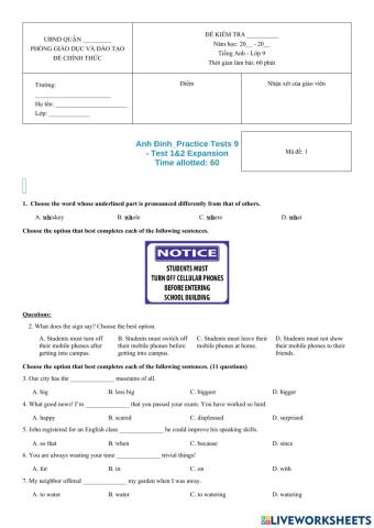 Practice-T9exp-1.2-Test 1