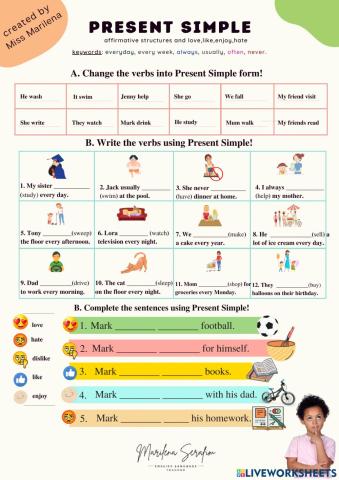 Present Simple Affirmative