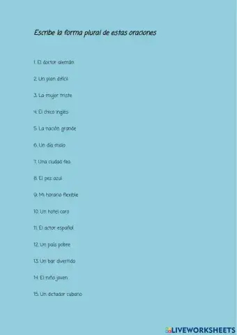 Articulos y Adjetivos en Plural