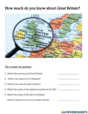 Great Britain - quiz