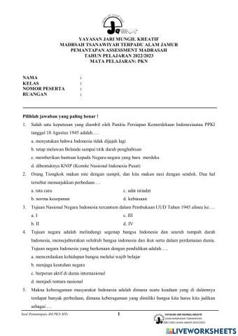 Matematika pemantapan am 2022-2023