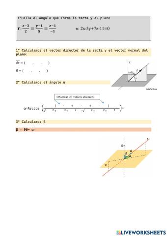 Ángulo recta-plano 1