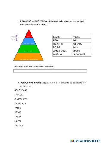 Alimentos saludables