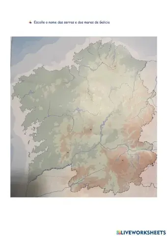 Serras, mares e océanos de galicia