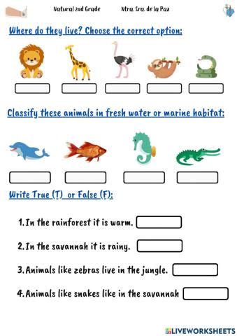 Natural Review Animal habitats