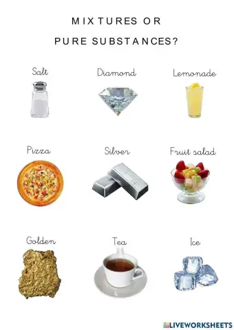Mixtures or Pure substances?