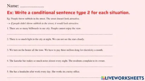 Grade 8 Conditional type 2