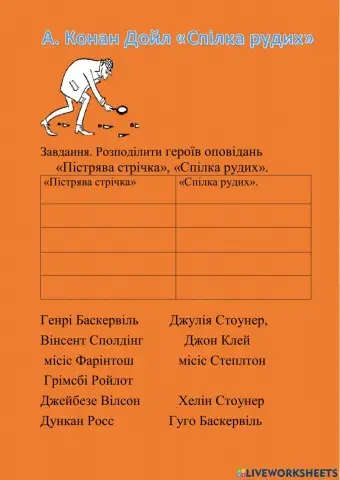 -Спілка рудих- і -Пістрява стрічка-