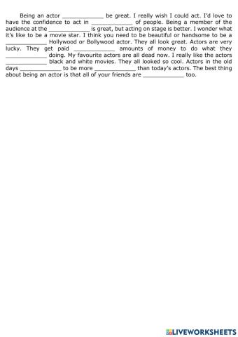 Actors (Listen a minute)