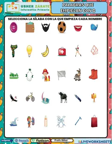 Palabras que empiezan con B