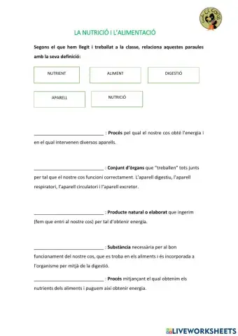 La classificació dels aliments