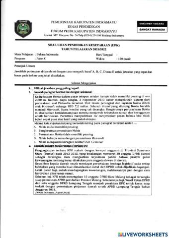 UPK Bahasa Indonesia 22