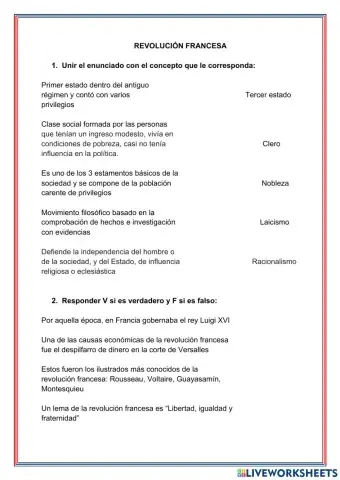 Juegos Revolución Francesa