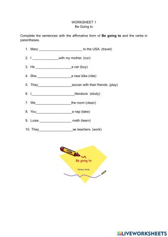 Be going to Affirmative