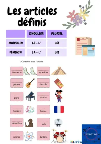 Les articles definis