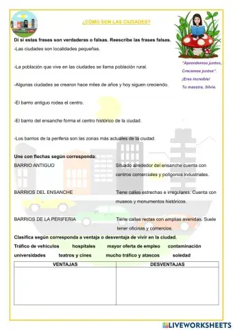 ¿Cómo son las ciudades?