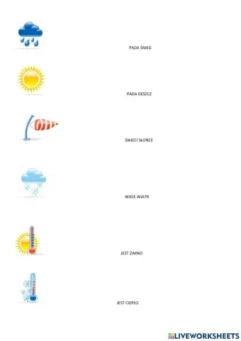 Pogoda - powtórzenie