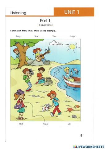 Test speaking unit 1. Get ready for starters (Ms.Huong)