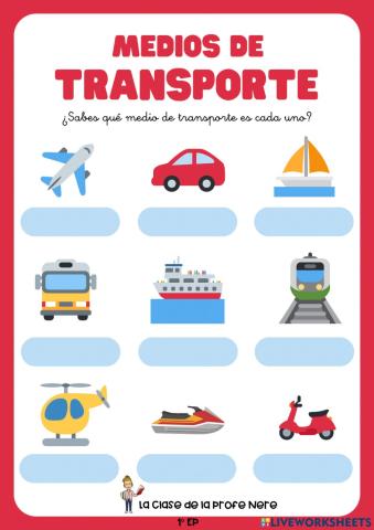 Medios de transporte