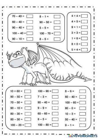 Віднімання виду 6-4, 60-40
