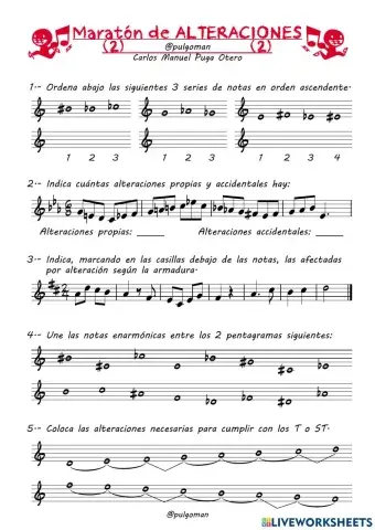 Maratón de Alteraciones Musicales 2