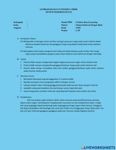 Gangguan sistem ekresi hati