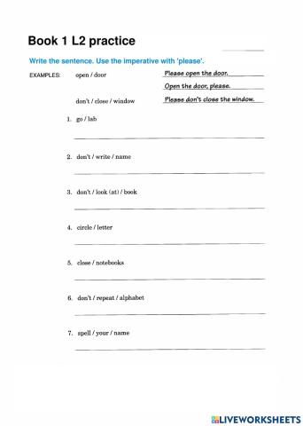 ALC Book 1 L2 practice 1