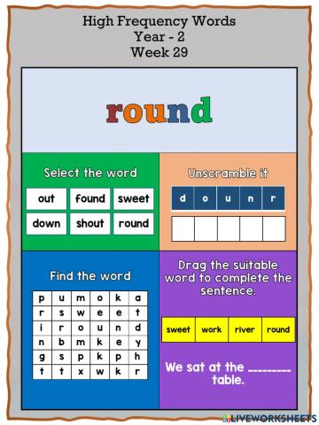 High Frequency Words