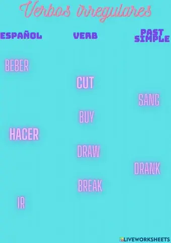 Verbos irregulares
