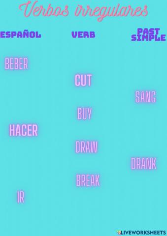 Verbos irregulares