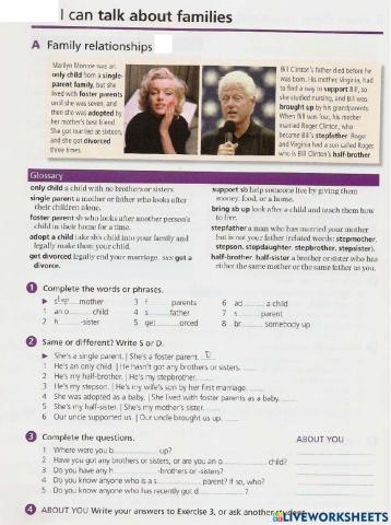 Intermediate Vocabulary-9 Family