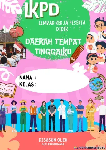 Lembar Kerja Peserta Didik Kelas IV TEMA 8 DAERAH DAN TEMPAT TINGGALKU