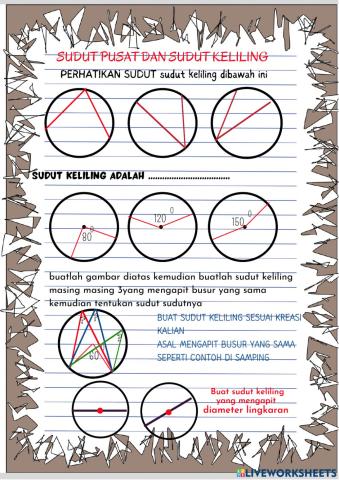 Sudut Pusat dan sudut keliling
