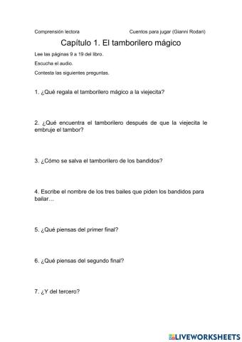 El tamborilero mágico