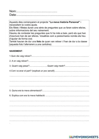 La meva història personal