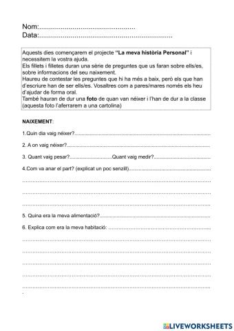 La meva història personal