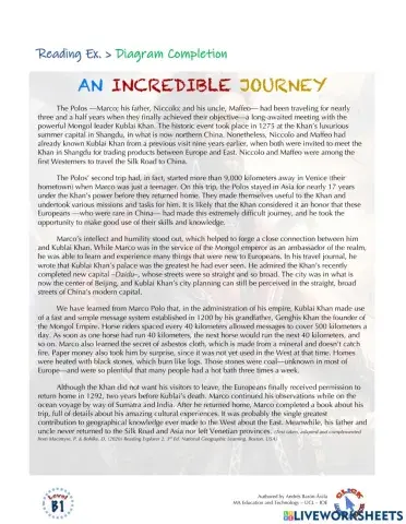 Reading Ex.: An Incredible Journey