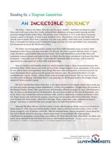 Reading Ex.: An Incredible Journey