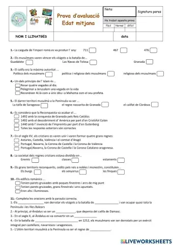 Control Edat Mitjana