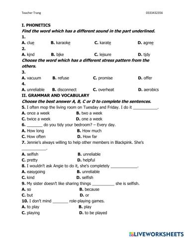 Học kỳ 2 - grade 9