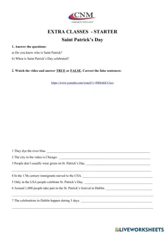 Saint Patrick's Day celebrations