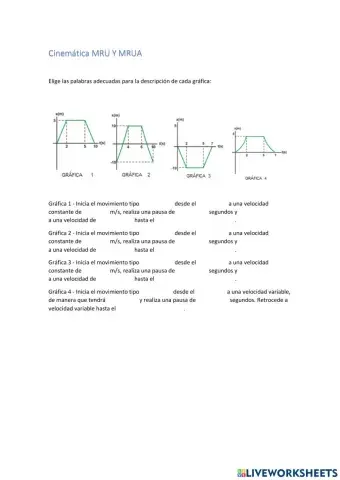 Descripción de movimientos en gráficas