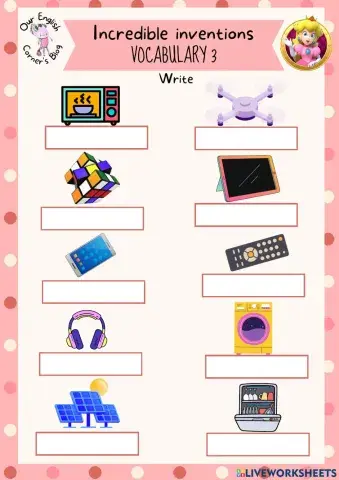 Incredible inventions: Vocabulary 3