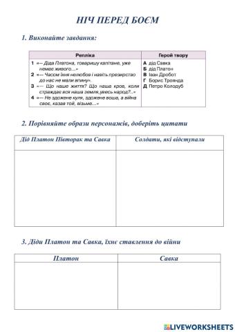 Ніч перед боєм 